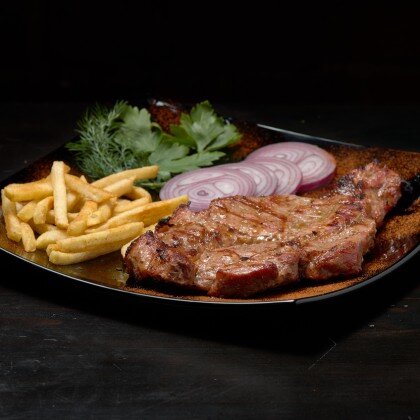 Стейк из свиной шеи