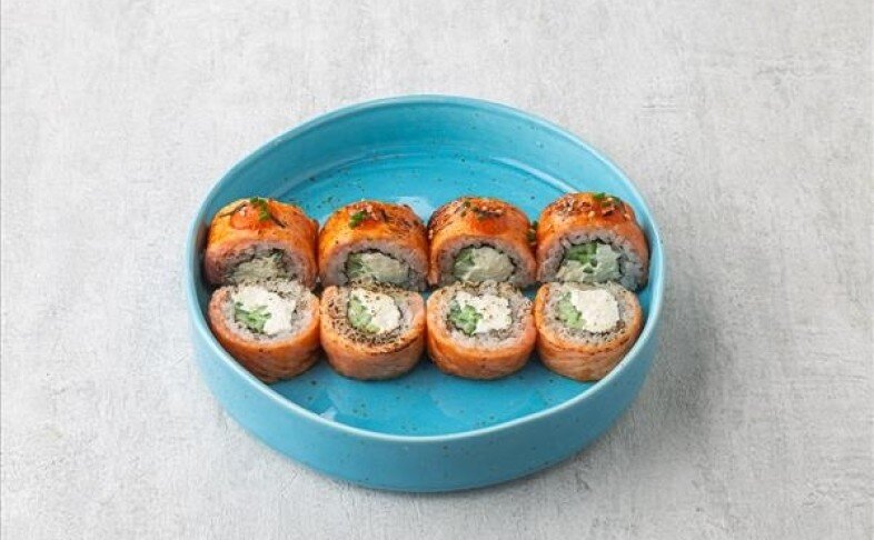 Гриль ролл лосось