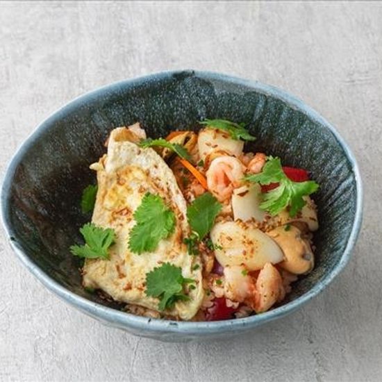 Жареный рис с морепродуктами