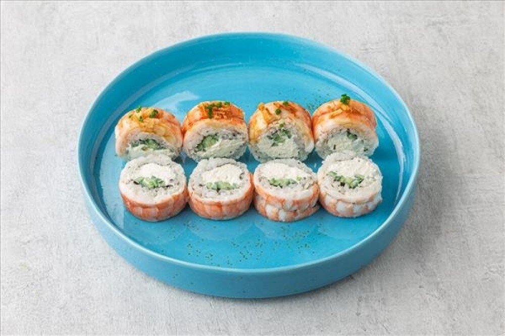 1/2 Филадельфия с тигровой креветкой