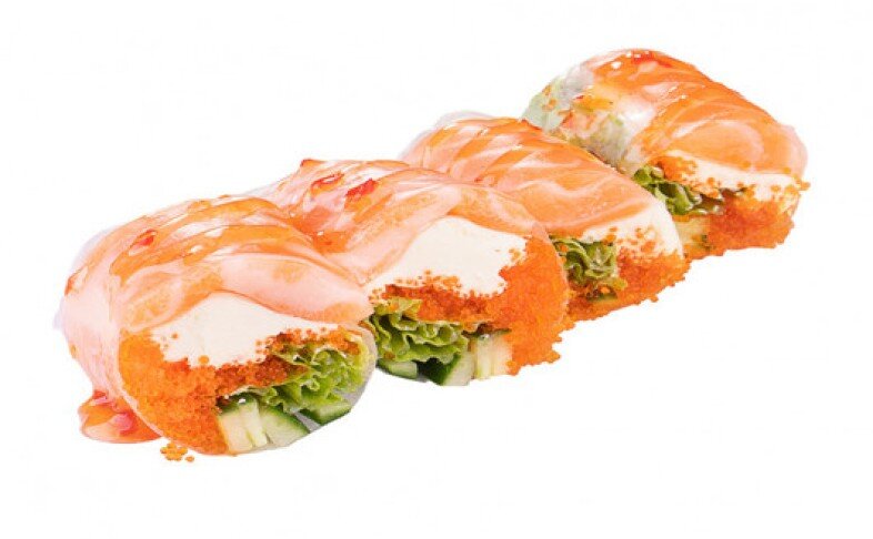 СПРИНГ РОЛЛ С ЛОСОСЕМ