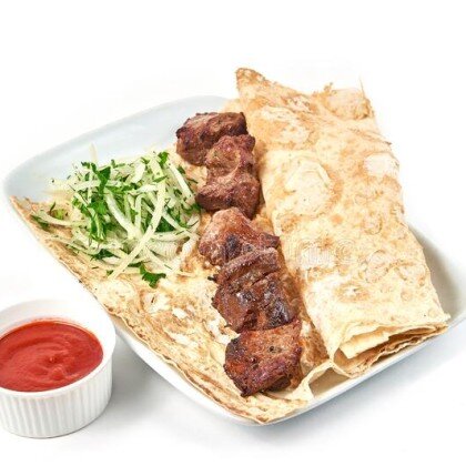 Мини шашлык в лаваше