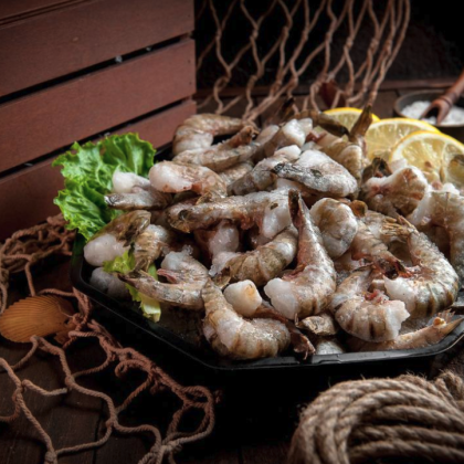 Тигровые креветки без головы