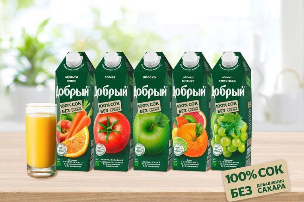 Соки в ассортименте