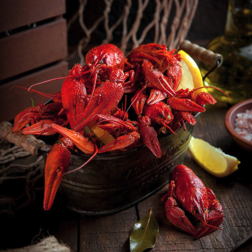 Раки крупные вареные