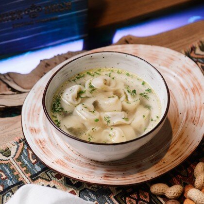 Чучвара с бульоном