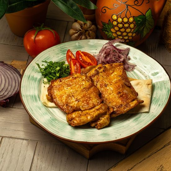 Стейк из куриного бедра