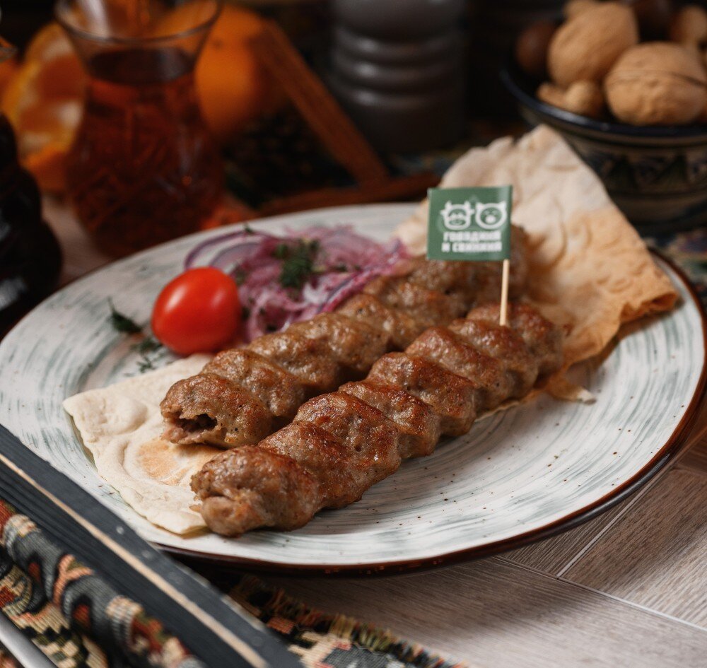 Кебаб из свинины и говядины