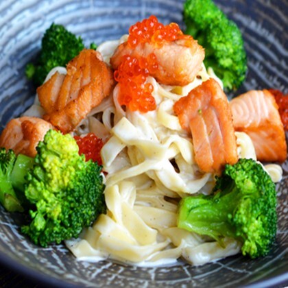 Паста с  лососем