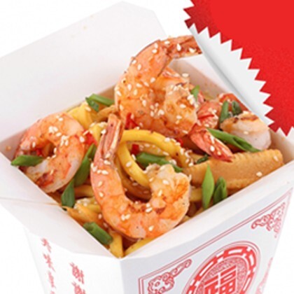 Вок с морепродуктами