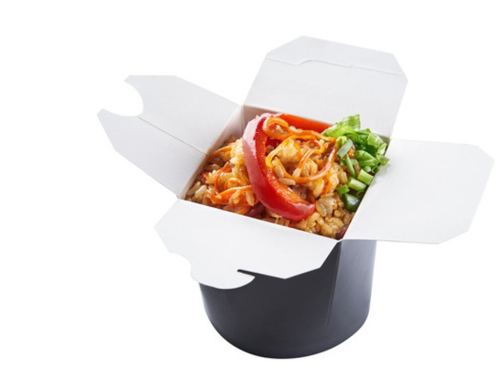 РИС WOK "С КУРИЦЕЙ, АНАНАСОМ В КИСЛО-СЛАДКОМ СОУСЕ"