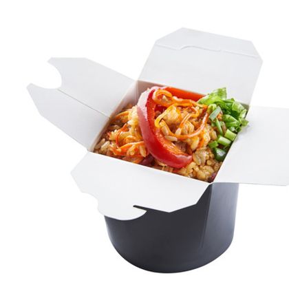 РИС WOK "С КУРИЦЕЙ, АНАНАСОМ В КИСЛО-СЛАДКОМ СОУСЕ"