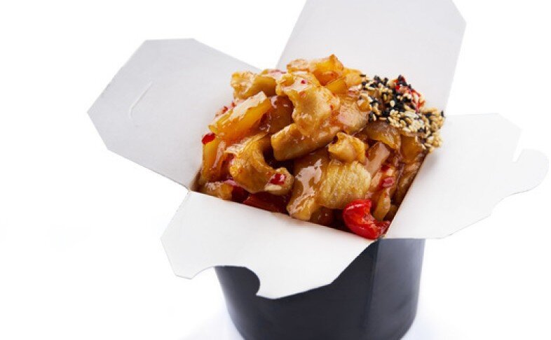 ХАРУСАМЕ WOK "С КУРИЦЕЙ, АНАНАСОМ В КИСЛО-СЛАДКОМ СОУСЕ"