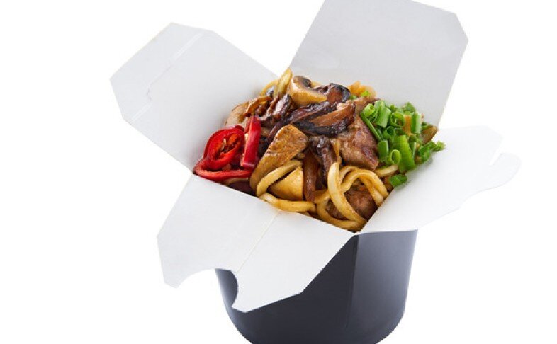 ЛАПША WOK СО СВИНИНОЙ И ГРИБАМИ