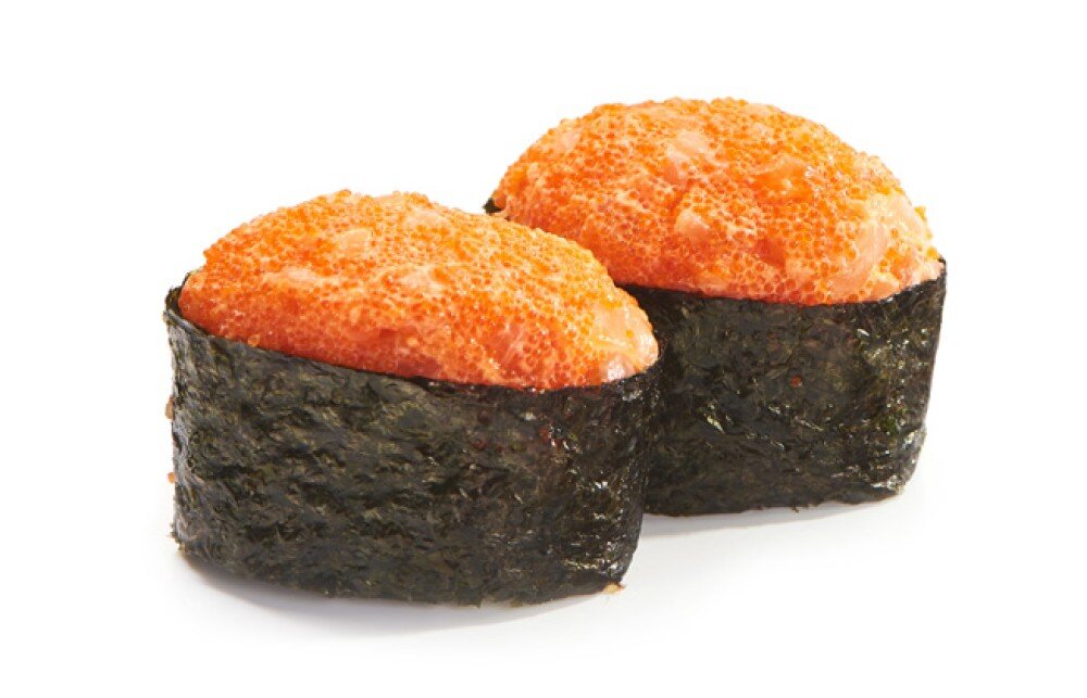 Гребешок тобико суши