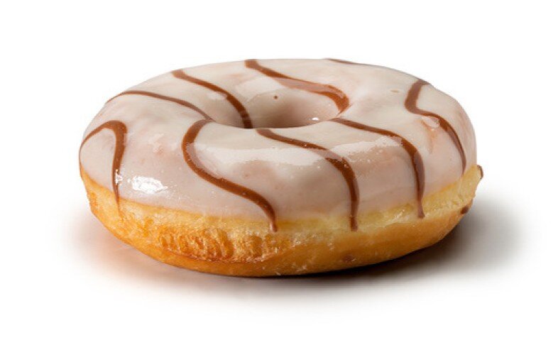 Пончик с ванильным кремом