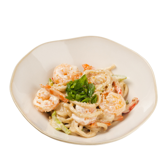 Удон со сливочным соусом