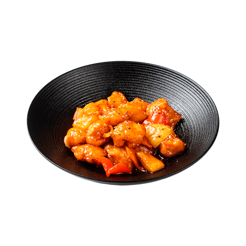 Мясо с ананасами