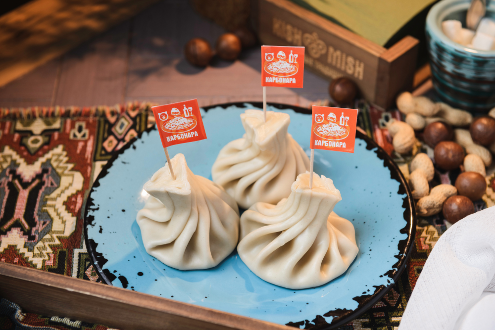 Хинкали "Карбонара"