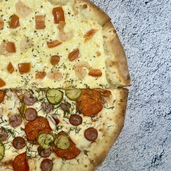 Пицца из половинок