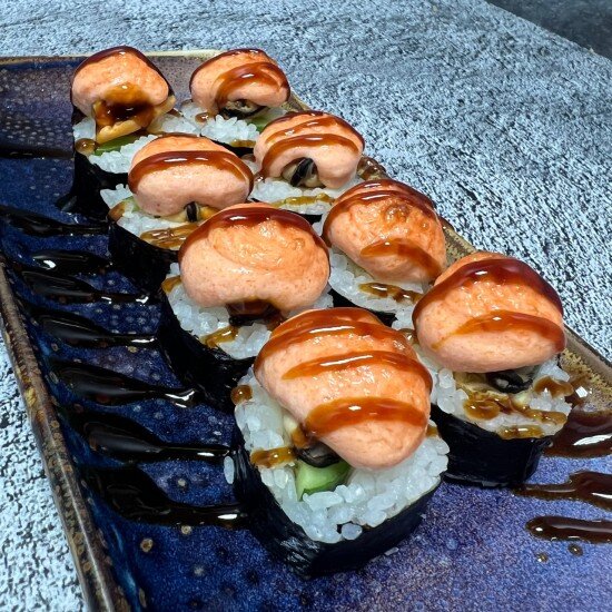 Запеченный с мидиями