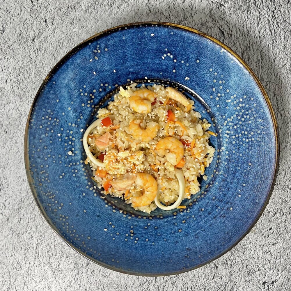 Рис с морепродуктами