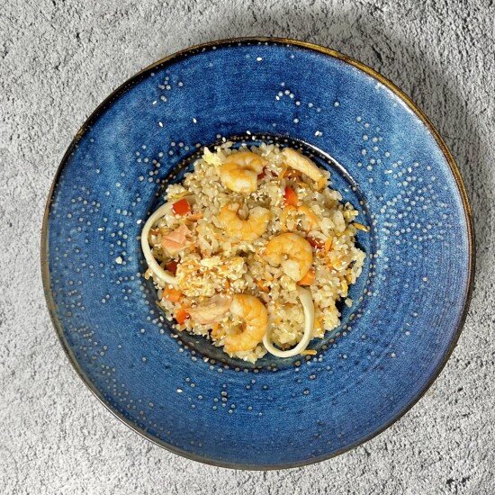 Рис с морепродуктами