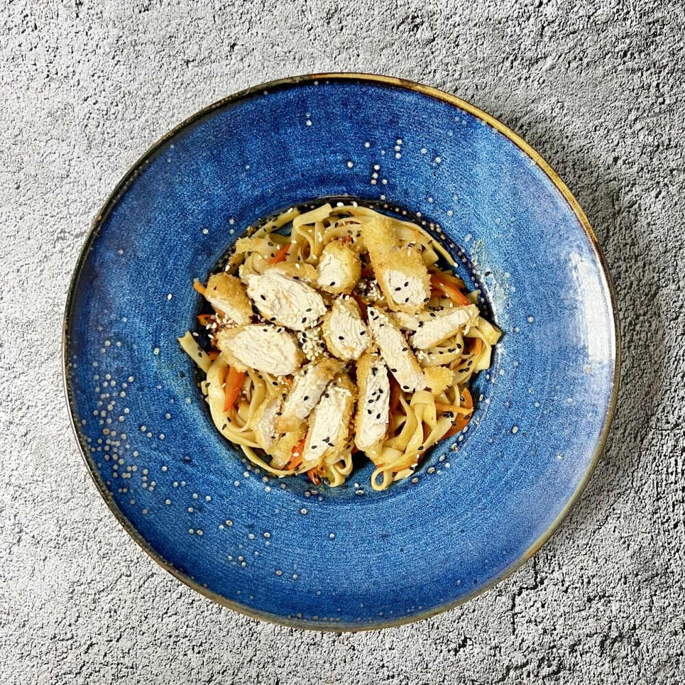 Удон с курицей