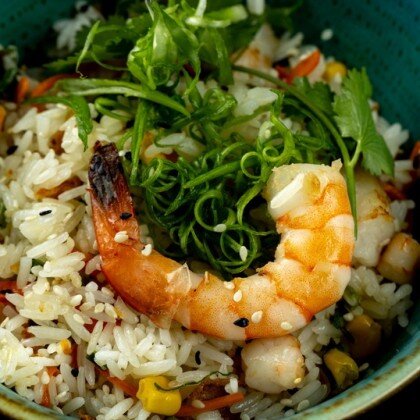 Рис с морепродуктами