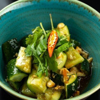 Салат Битый огурец