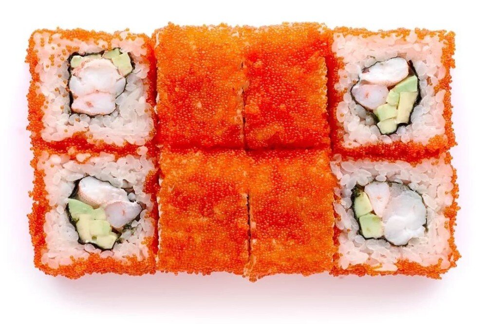 Ролл «Калифорния» с креветками