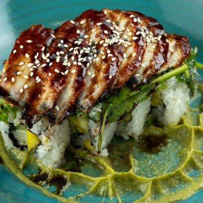 Сашими-ролл с угрём