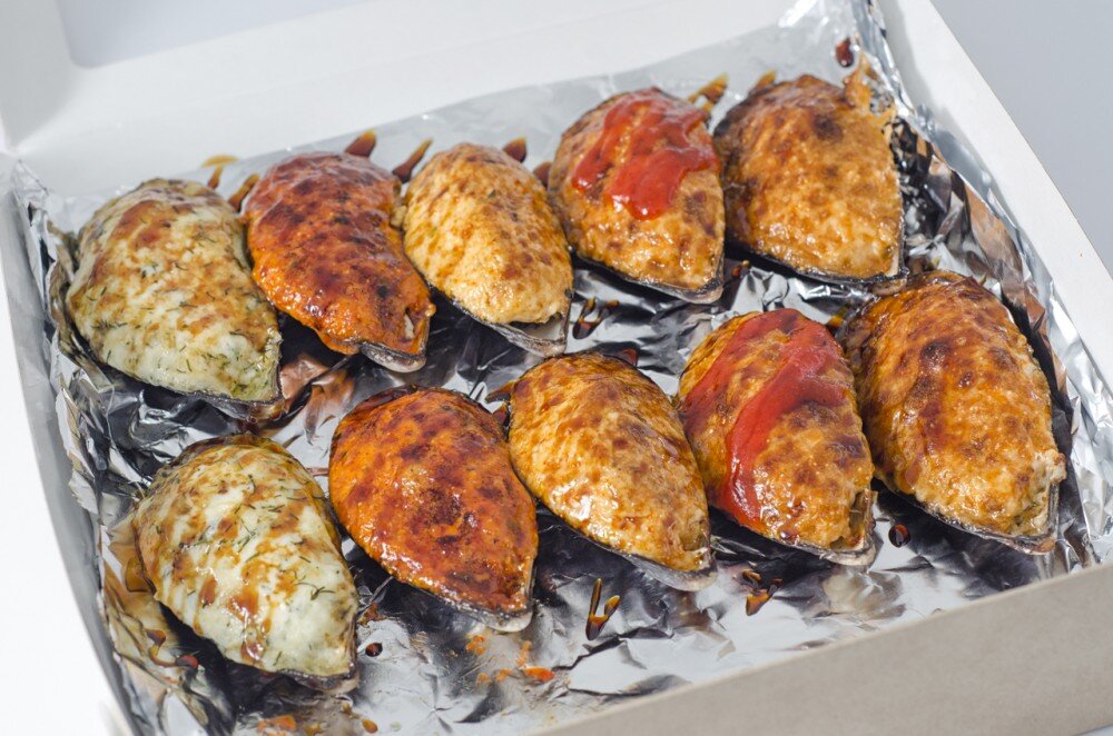 Набор из 10 запеченных мидий