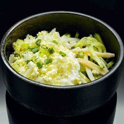 Салат "Нежный с кальмарами"