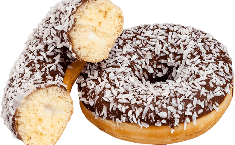 Пончик  кокосовой начинкой