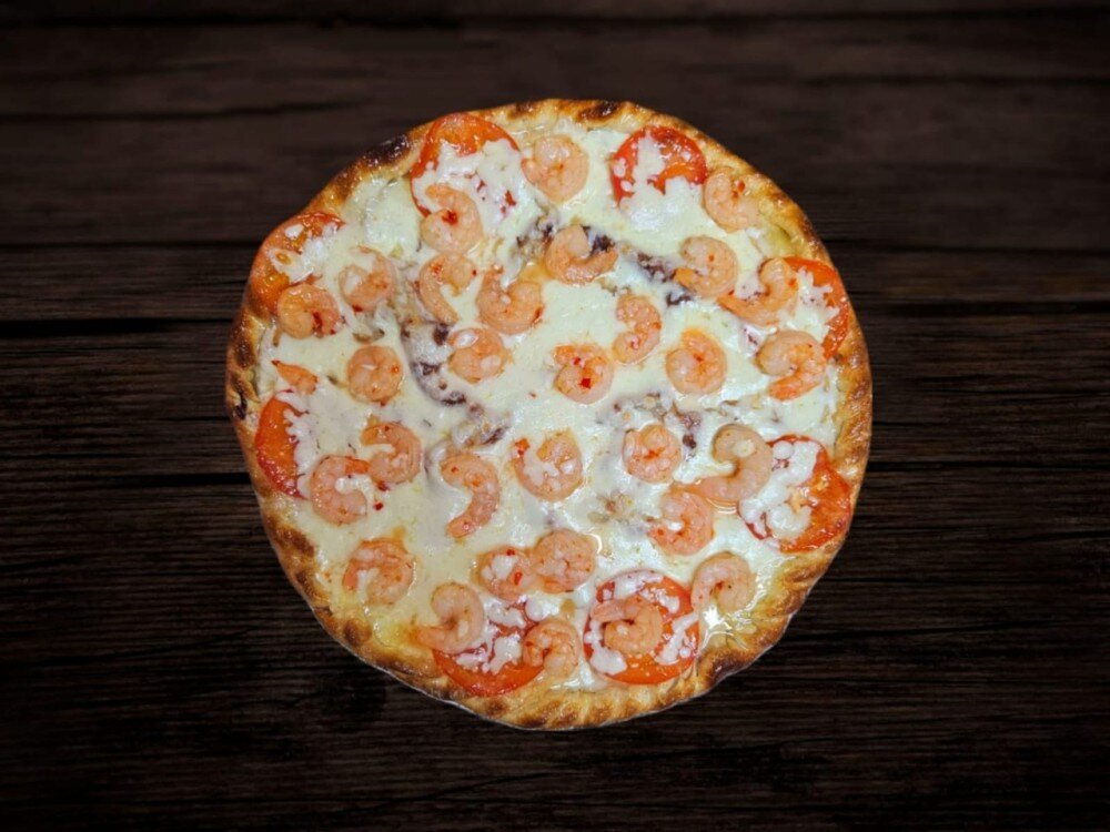 АТЛАНТИДА С КРЕВЕТКАМИ (Двойная пицца)