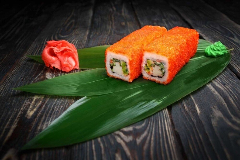 Ролл «Калифорния с крабом»