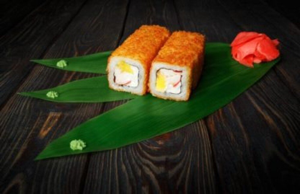 Ролл «Жареный с крабом»