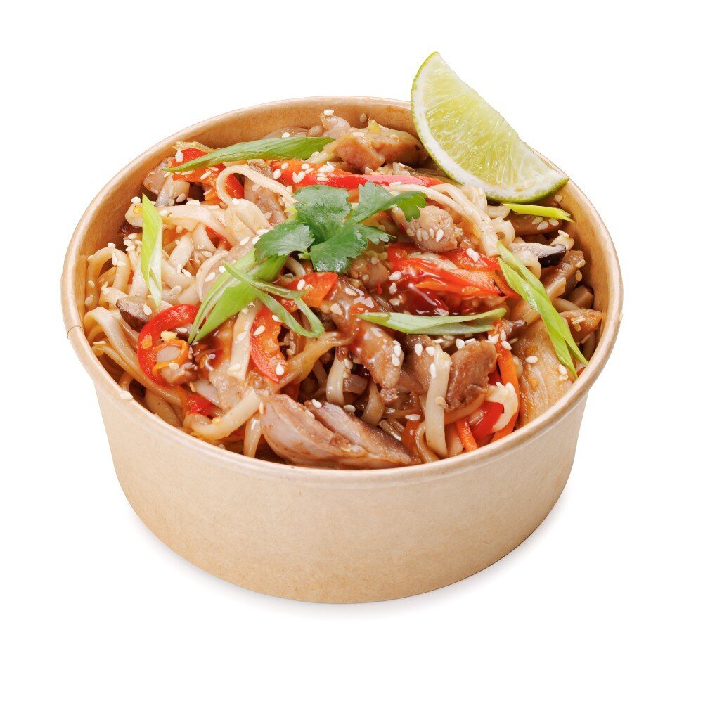 Удон с курицей