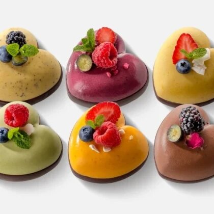 Набор из 6 сердечек