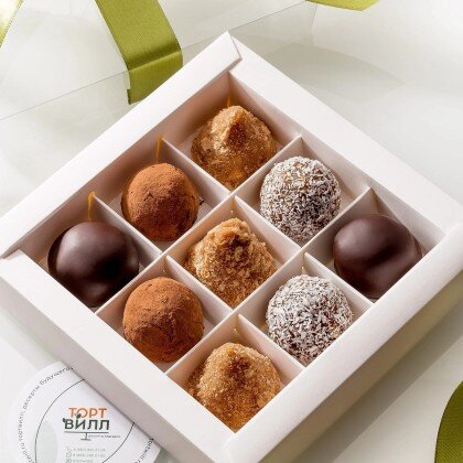 Набор из 9 пп-конфет трюфелей