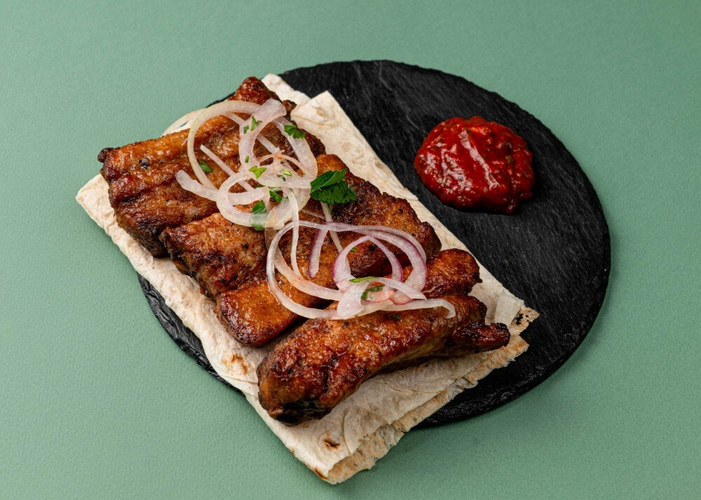 Шашлык из свиных ребрышек