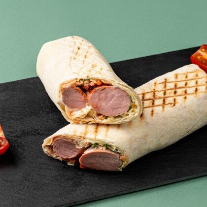 В лаваше 1 сосиска