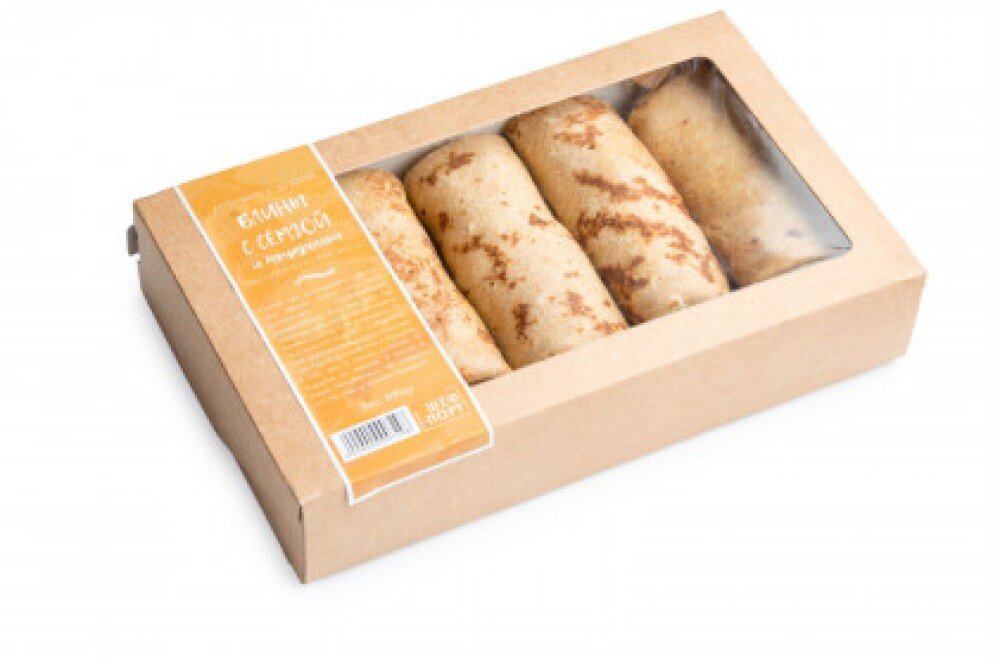 Блины цельнозерновые лососевые с моцареллой