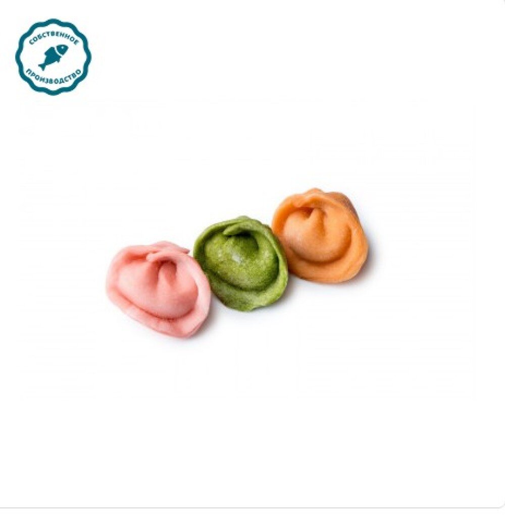 Пельмени лососевые цветные