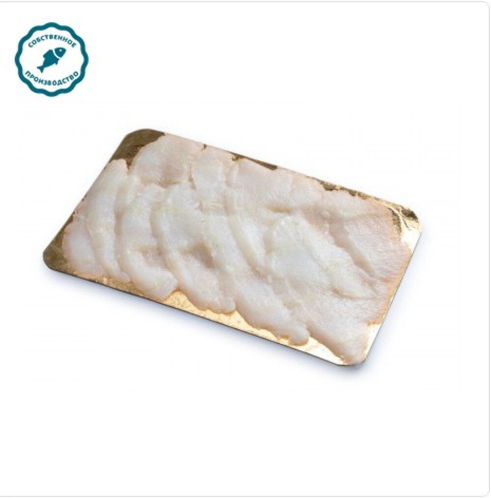 Нарезка из палтуса слабосоленая 70 гр
