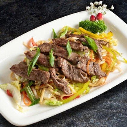 Яки удон лапша с говядиной