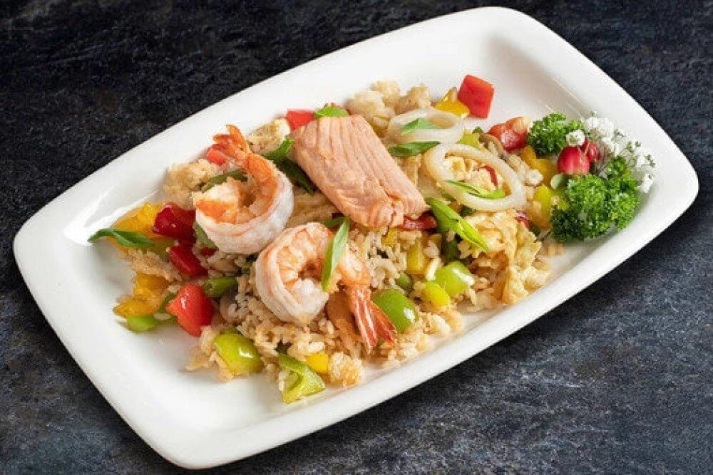 Тепаньяки рис с морепродуктами