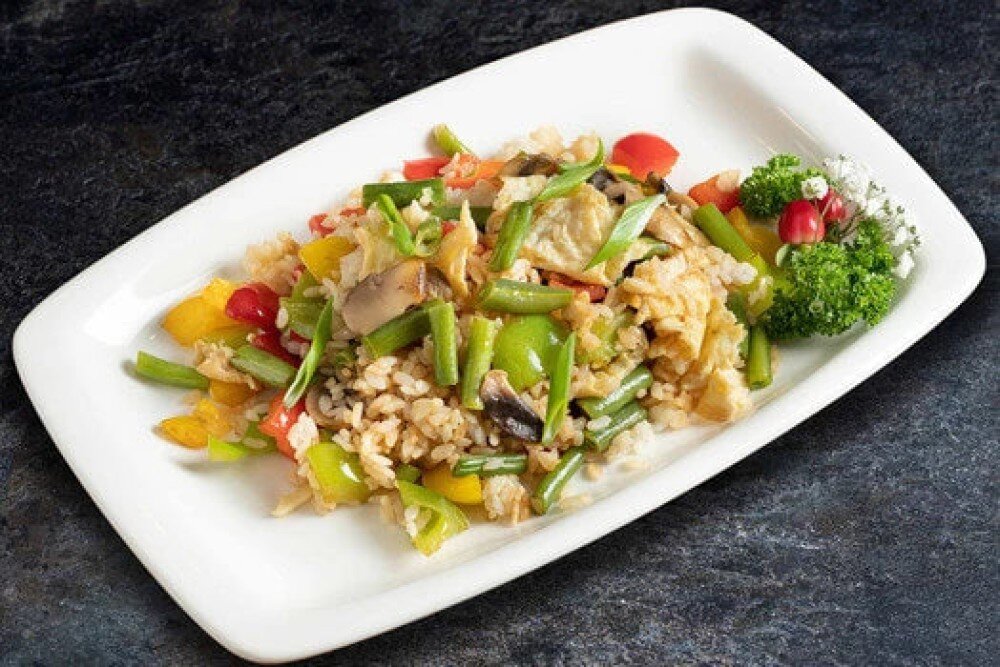 Тепаньяки рис с овощами