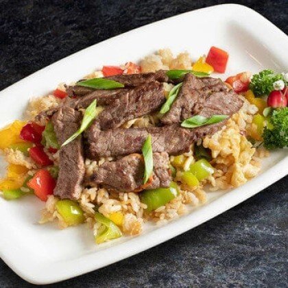 Тепаньяки рис с говядиной